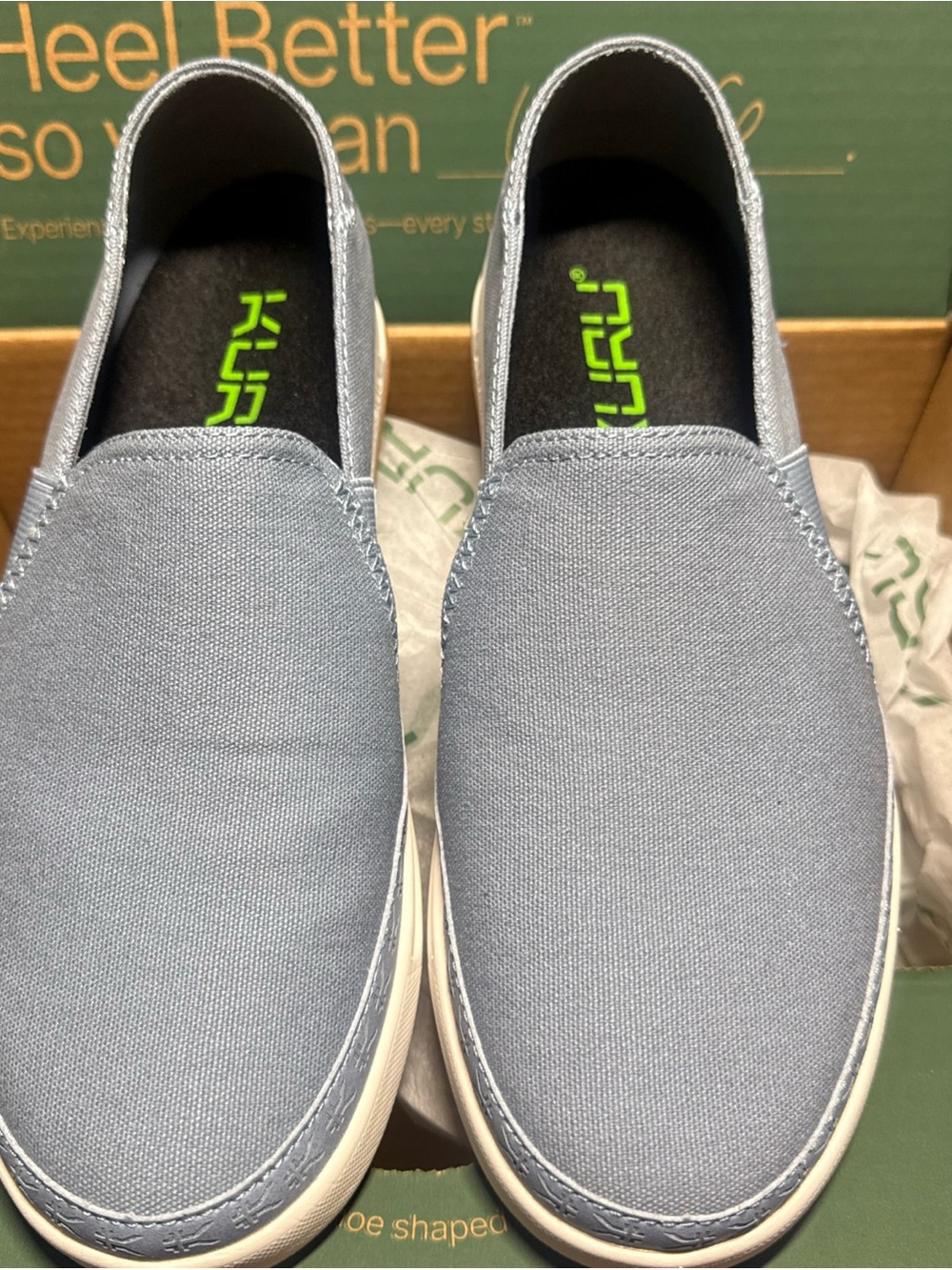 Kuru Roam Atla light Blue Slip-On Canvas Women's Shoes